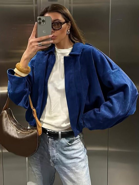 Military Woven Cropped Jacket