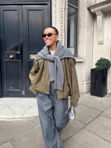 Military Woven Cropped Jacket