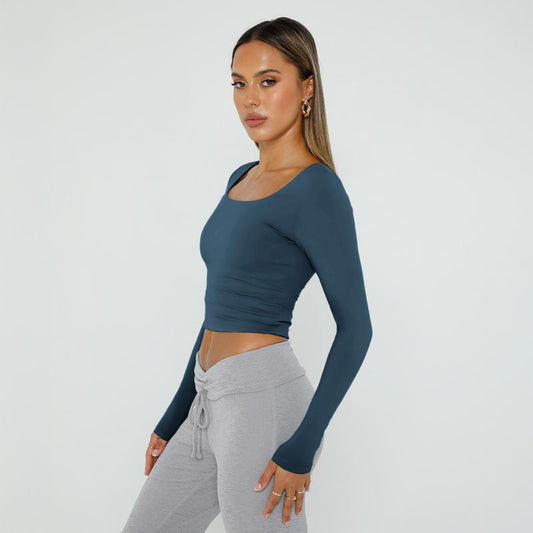 Signature Soft Long Sleeve Crop Top